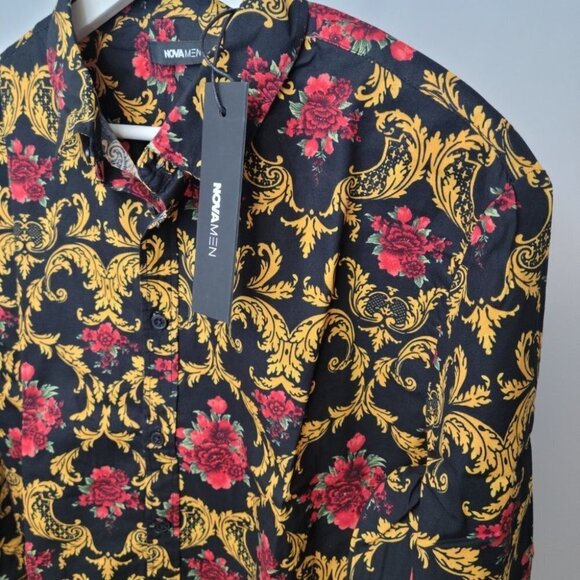 Fashion Nova Men's Button Down Top - Picture 2 of 6